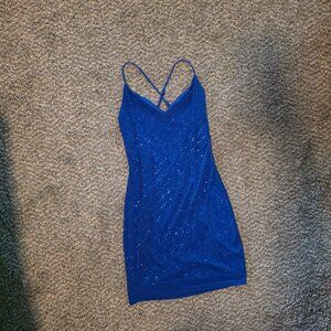 Blue Hotstone Formal Dress - Size Large